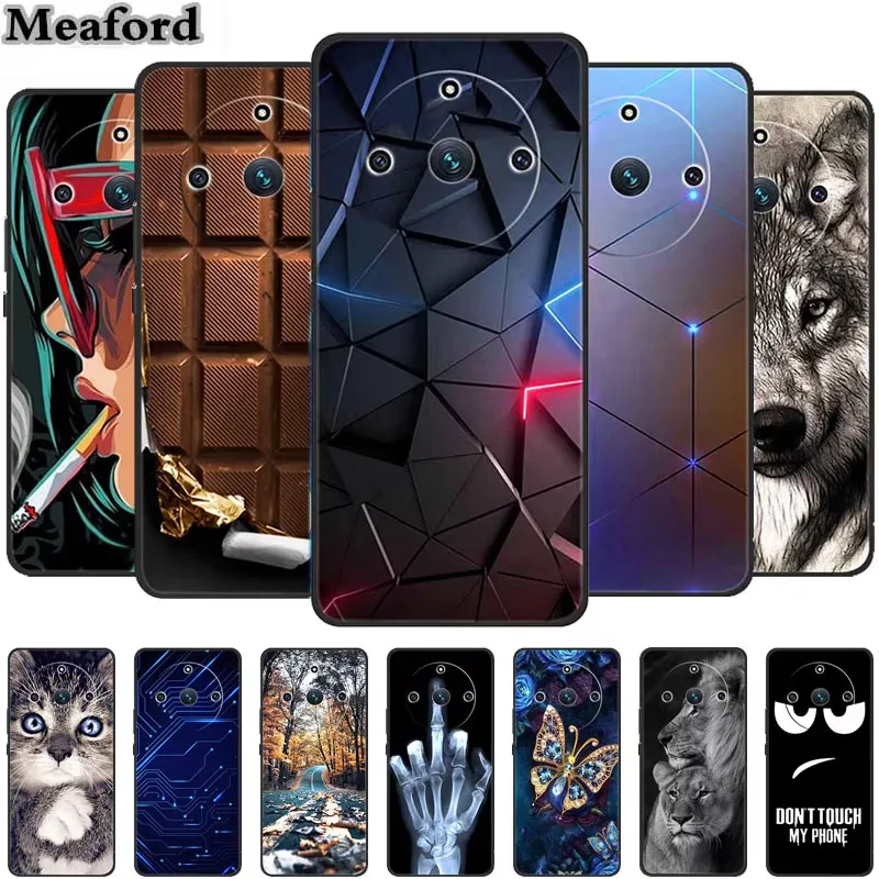 Мягкая задняя крышка из ТПУ для Realme 12 Pro + телефона силиконовая OPPO Realme12Pro модная