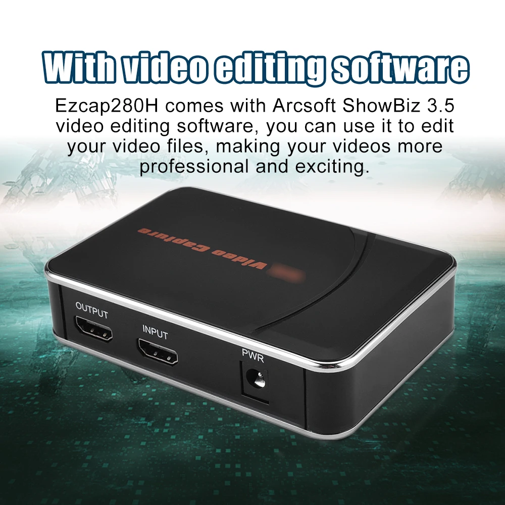 Ezcap280 HDMI видеозахват с независимым микрофоном аудио вход 1080P/30 Гц высокая четкость