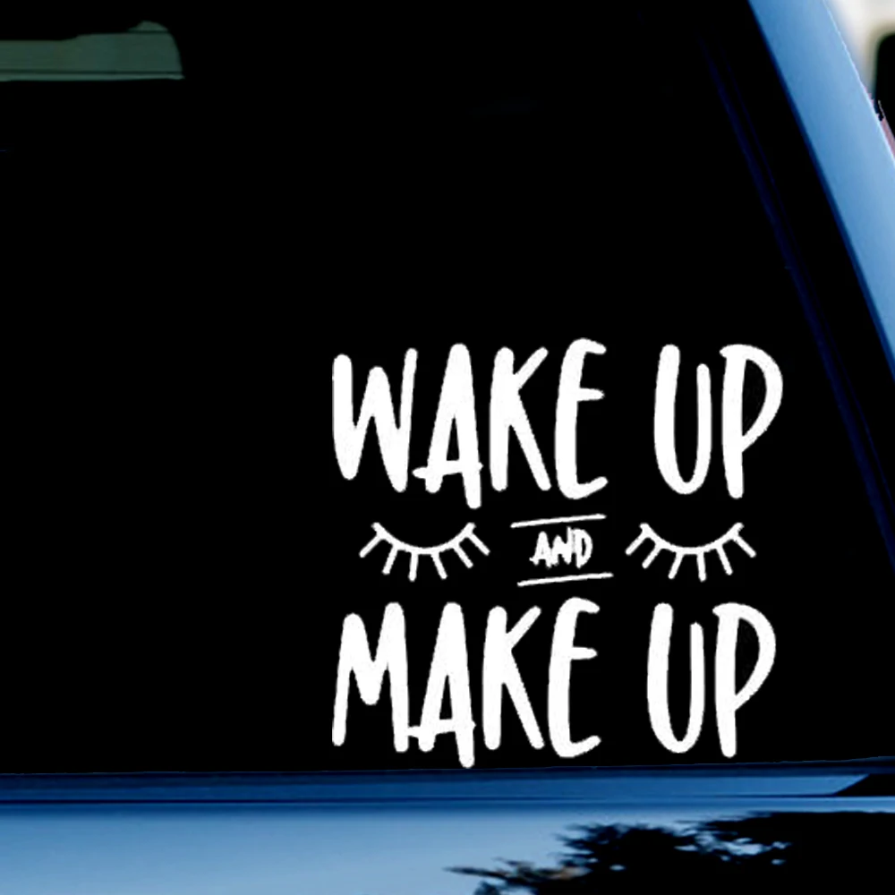 

6 дюймов (широкий) будильник, а затем наклейки для макияжа для автомобиля, грузовика, окна, бампера белого цвета