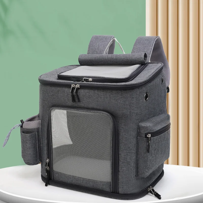 

Переноска для кошек, Воздухопроницаемый теплый вместительный рюкзак для путешествий с кошками и маленькими собаками, товары для домашних животных