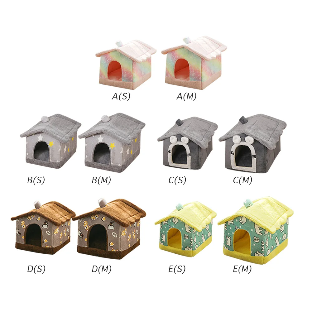 Складная кровать для собаки маленьких и средних собак кошек зимняя теплая