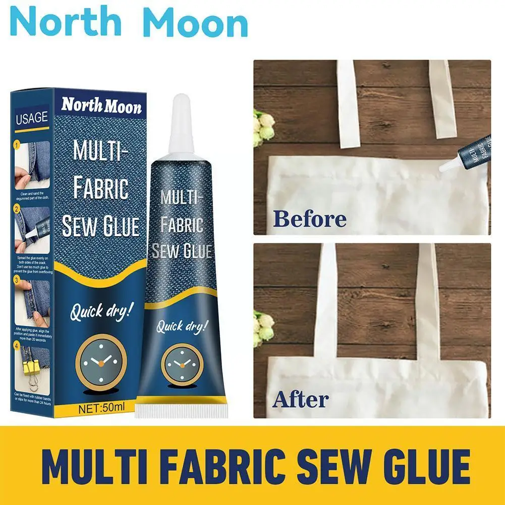 

Fabric sewing liquid glue Instant Fabric Sew Glue Leather Ultra-stick Supplies Secure Fast Adhesives Sew Stitch Kit Drying V4U0