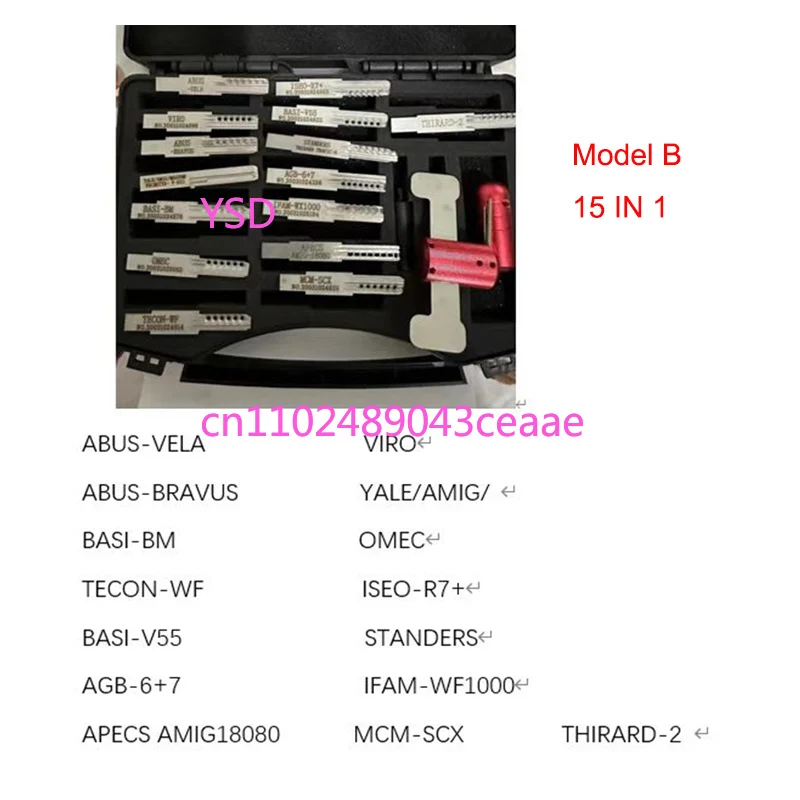 Фото Инструменты для вскрытия замков Euro TinFoil: AMIG-10580, AZBE-HS6, EZCURRA-DS10, MUL-T 7X7, SECUREMME-K1, SEIO-R7, FAC-2, TECON-TC8 №3