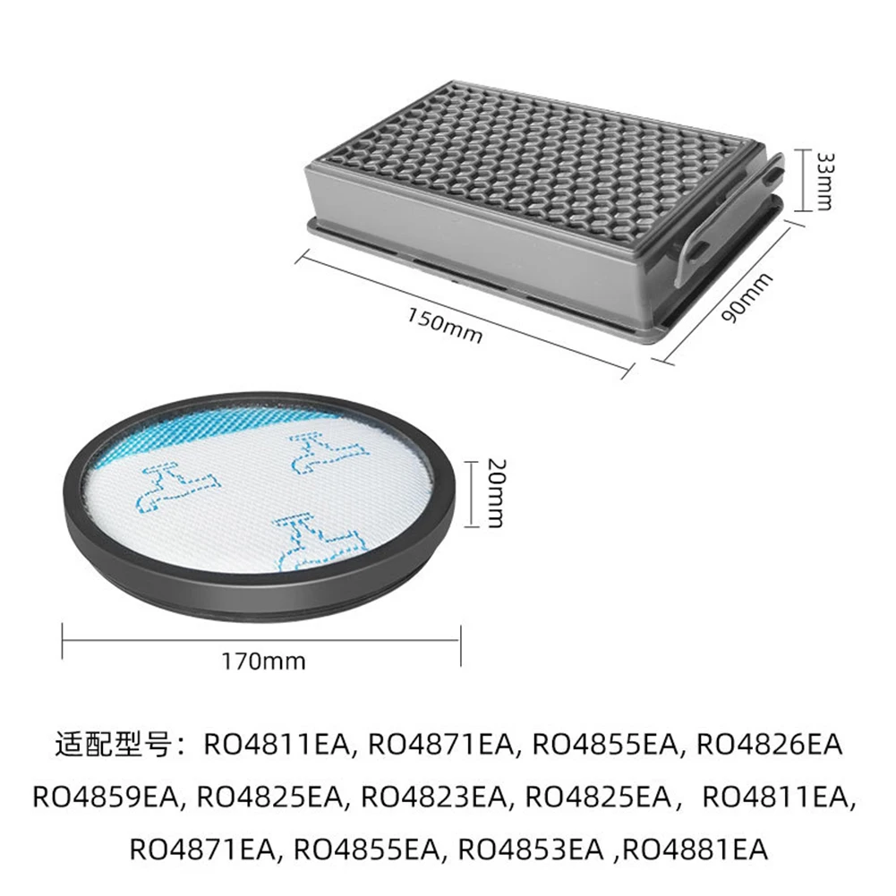 

Filter Set For Rowenta RO4825EA Compact Power XXL, RO4825 RO4871 TW48 Sweeping Robot Vacuum Cleaner Accessories Spare Parts