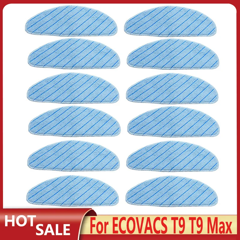 

Washable Mop Pads For ECOVACS DEEBOT OZMO T9 T9 Max T9 AIVI T8 N8 N9 Robot Vacuum Cleaner Microfiber Mopping Cloth Rags Parts