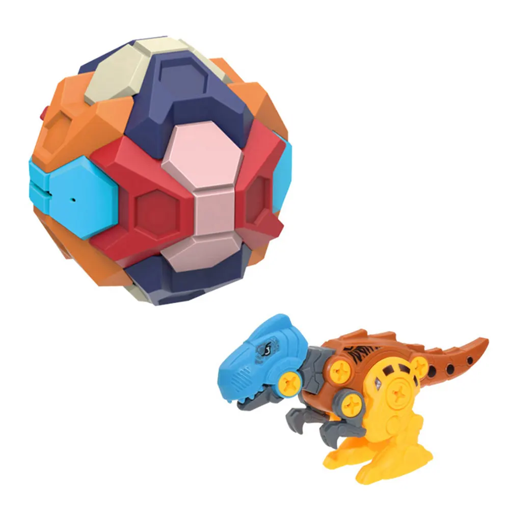 Durable Detachable Assembly Ball Toy Plastic Piggy Bank For Kids 3D Saving Pot Building Block Game Funny Ornament DIY Box | Игрушки и