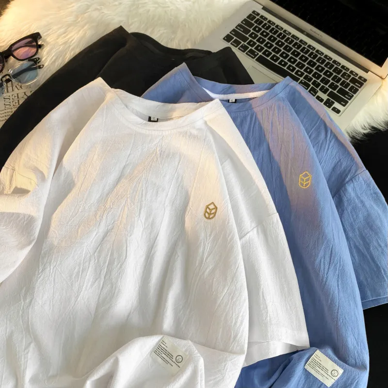 Young Ni Li льняная футболка с короткими рукавами |