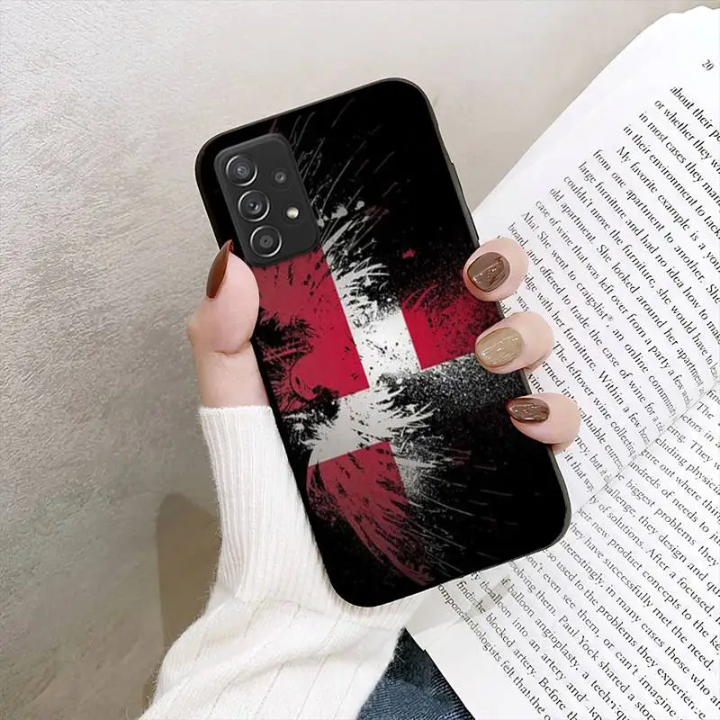 Чехол для телефона с датским флагом Samsung Galaxy A02 A12 A21 A22 A32 A41 A42 A51 A71 A72 - купить по
