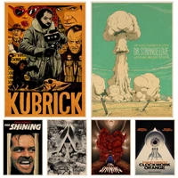 kubrick movie art poster kraft paper prints and posters decor art wall stickers