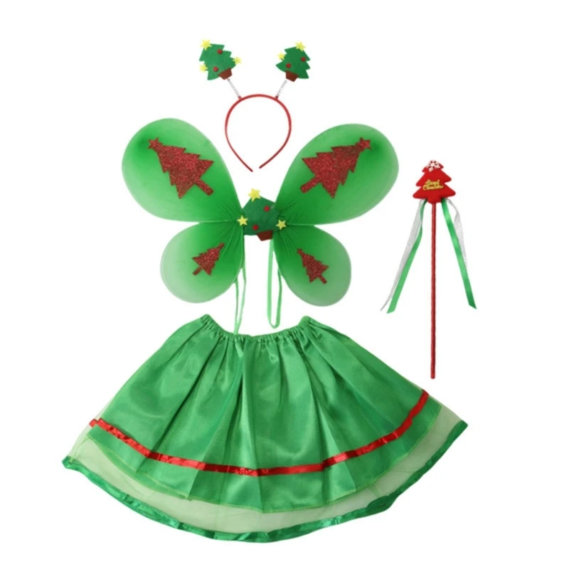 Повязка на голову с крыльями бабочки и феи пачка нарядное платье комплект костюм