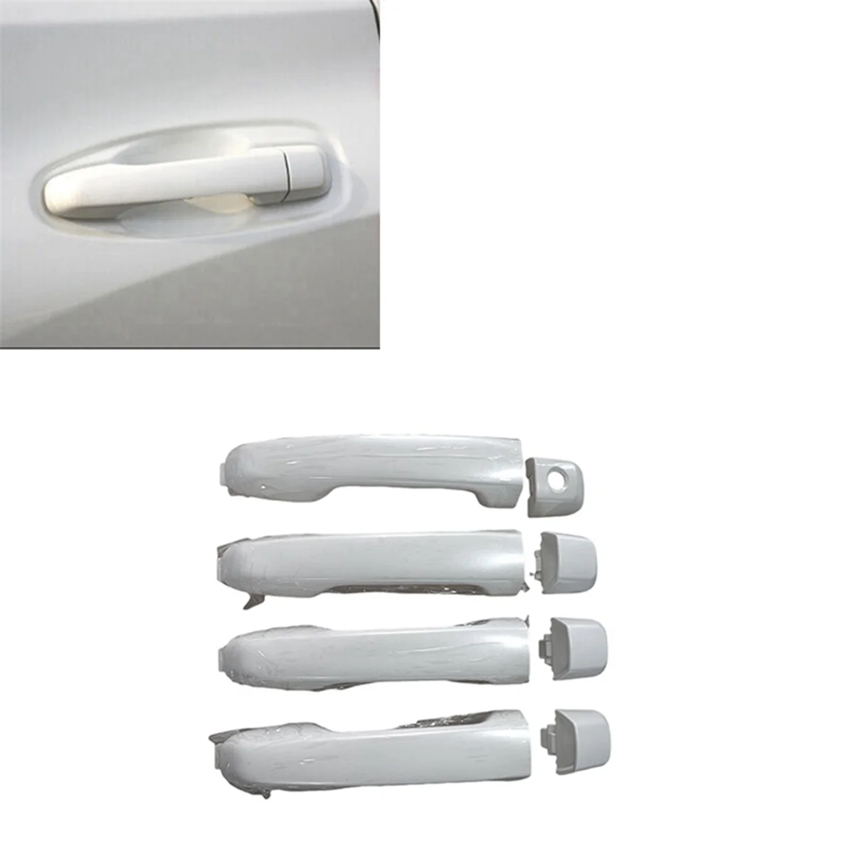 1 комплект 4 дверных ручки 69211-60090 для Toyota 4runner Lexus GX460 Land Cruiser 2010-2018 наружная белая