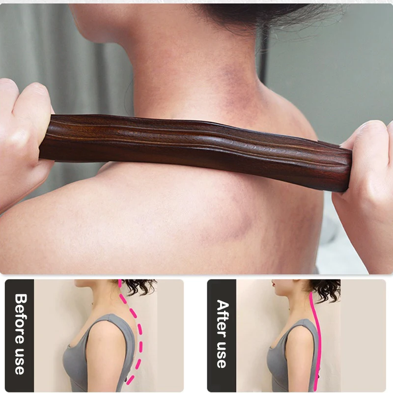 Массажер для спины плеч шеи и ног из натурального дерева