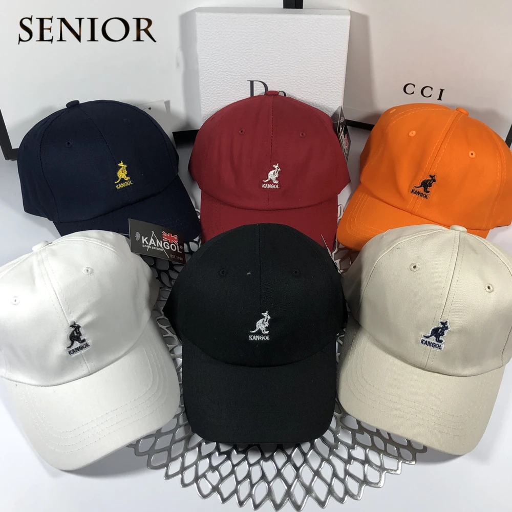 

Kangaroo Caps for Men and Women Korean Wild Casual Sports Personality Fashion Sweet Tide Black Couple Baseball Hat Adjustable