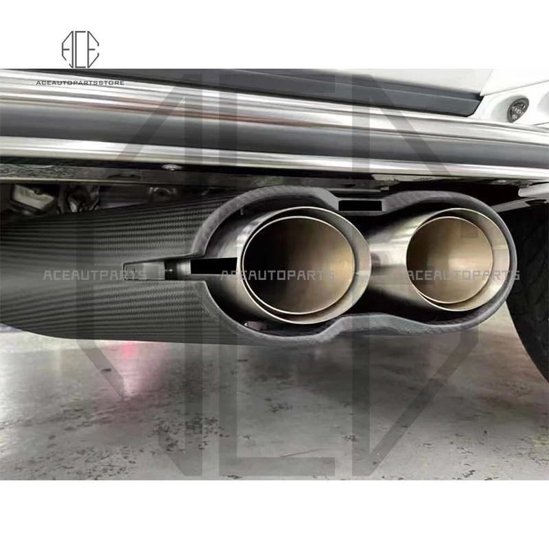 G900 Rocket Style Сухое углеродное волокно для светящейся выхлопной крышки Mercedes Benz G Class