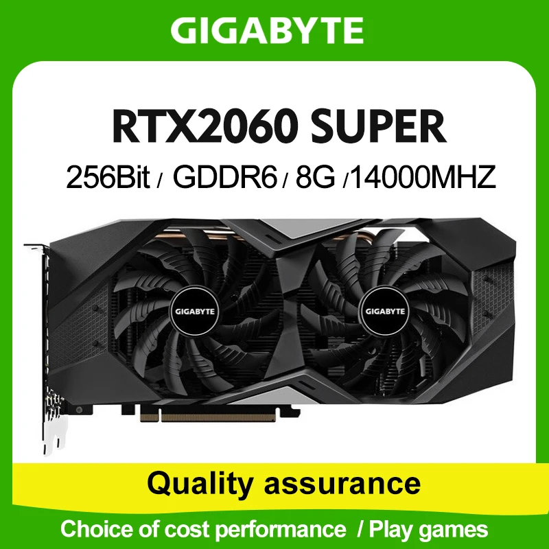 

Видеокарта GIGABYTE GeForce RTX 2060 S 2060 SUPER 8G NVIDIA GAMING 12nm 14000 МГц GDDR6 256bit