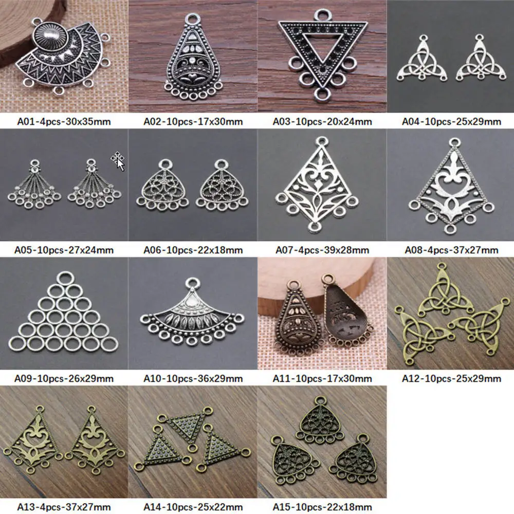 

New Arrival Triangle Rhombus Charms For Jewelry Making Gifts For Women
