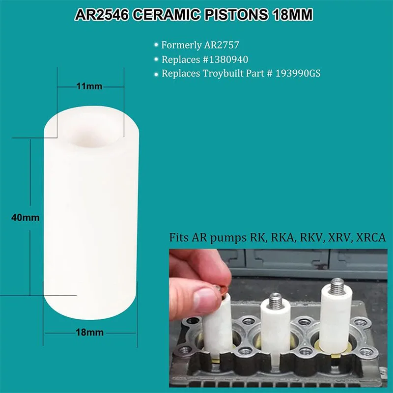 AR2546 Комплект поршней 18 мм ремонтный комплект керамического плунжера для Annovi