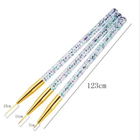 Набор кистей для маникюра 3 шт.