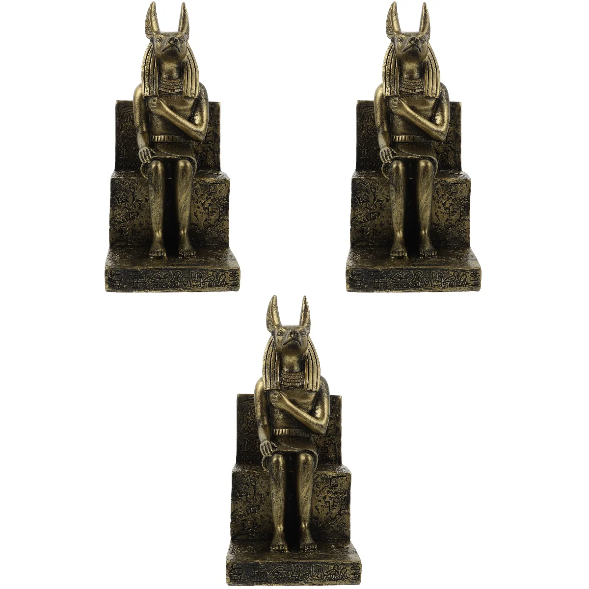 

Egyptian Statue Anubis Dog God Ornament Figurine Sitting Desktop Figure Ornaments Goddess Egypt Home Resin Anubi Finished Animal