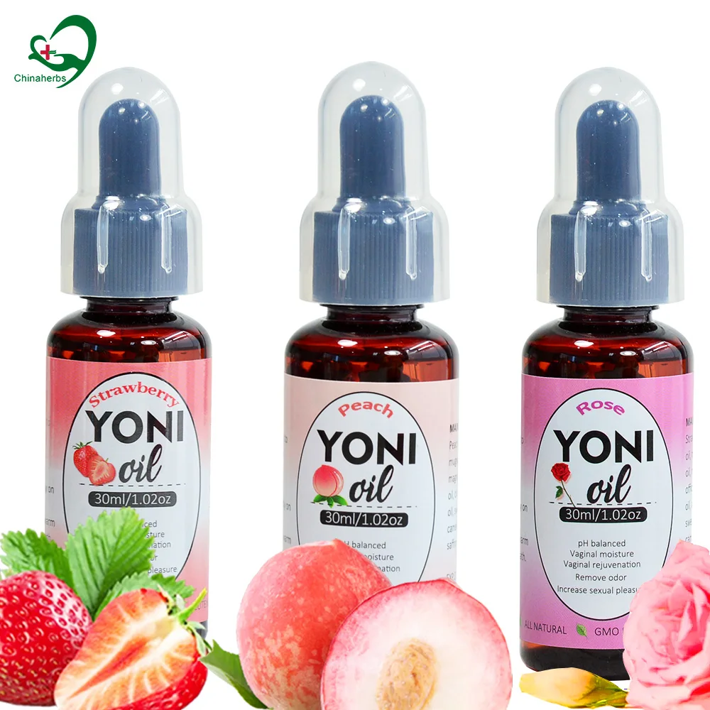 

4x30ml strawberry Yoni Essential Oils Female Private Care Vaginal Yoni red tender Intimate Tightening Increase Sexual Desire Oil