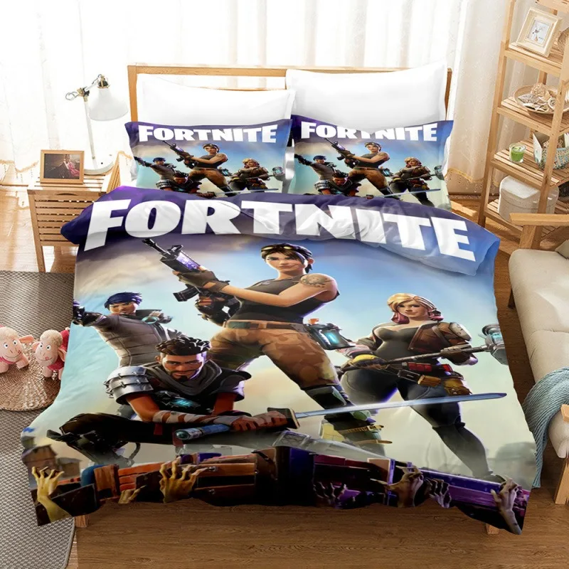 Комплекты постельного белья F-fortnite с 3D принтом изысканный комплект в стиле аниме