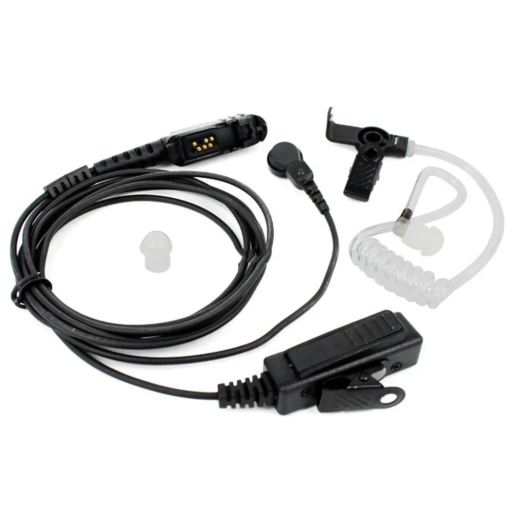 For Xir P6600 Walkie-talkie Headset Air Acoustic Tube Detachable Transparent Tube Assembly Headset Xpr3500