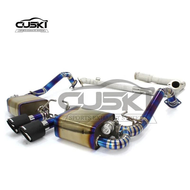 Выхлопная труба Catback высокой производительности для Porsche 718 Cayman GT4 RS 4.0L 2019-2023