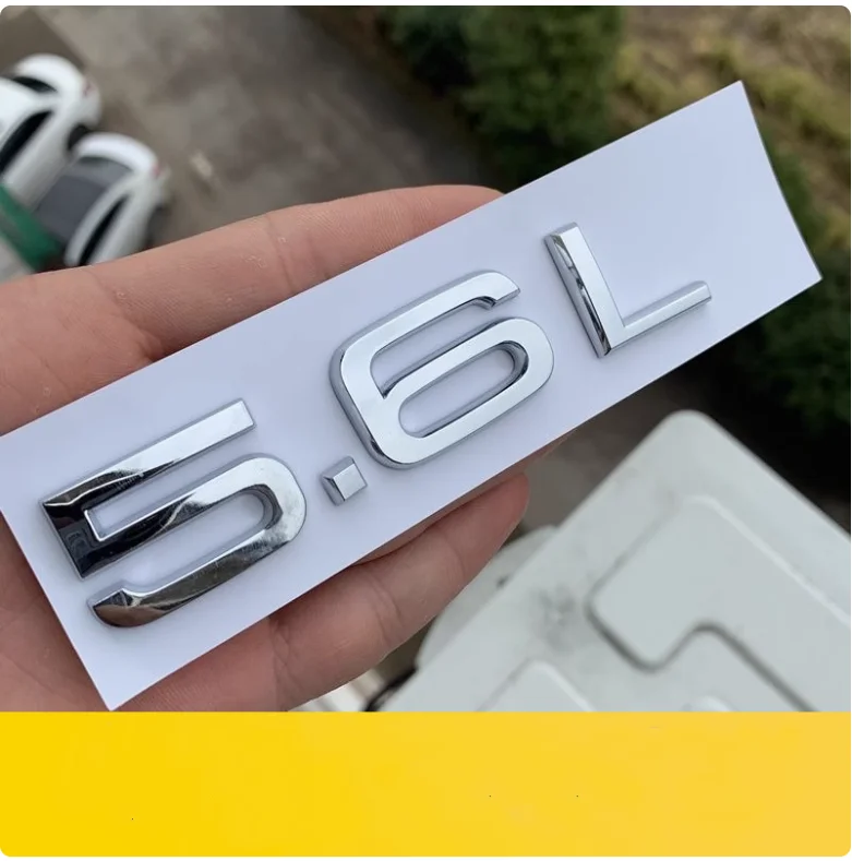 

Для Nissan Patrol Y62 5,6 Стандарт смещения 5,6 л Задний хвост Логотип Ремонт V8 Эмблема Наклейки на кузов автомобиля Этикетка на боковую крылу