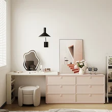 Fashion Bedroom Dressing Table Container European Mirror Chair Dressing Table Drawer Multifunctional Coiffeuse Furniture Makeup