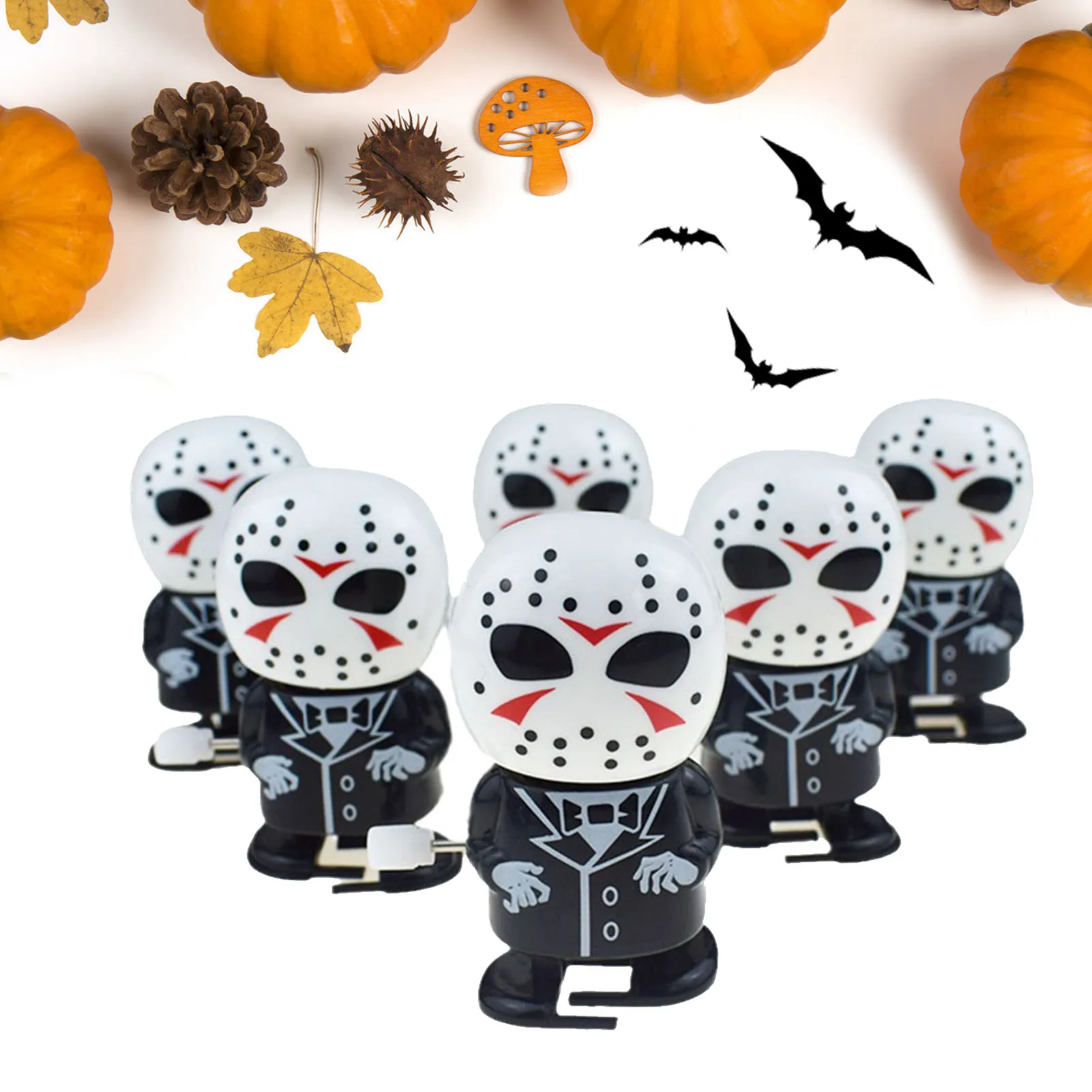 

6 шт., заводные игрушки «зомби на Хэллоуин»