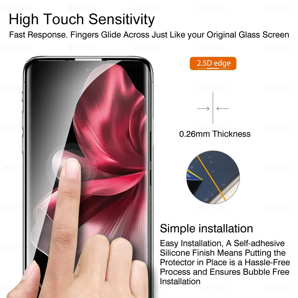 4в1 для vivo V30e 20D закаленное стекло с изогнутыми краями V 30e V30 e vivoV30e 2024 5G 6 78 &quotHD