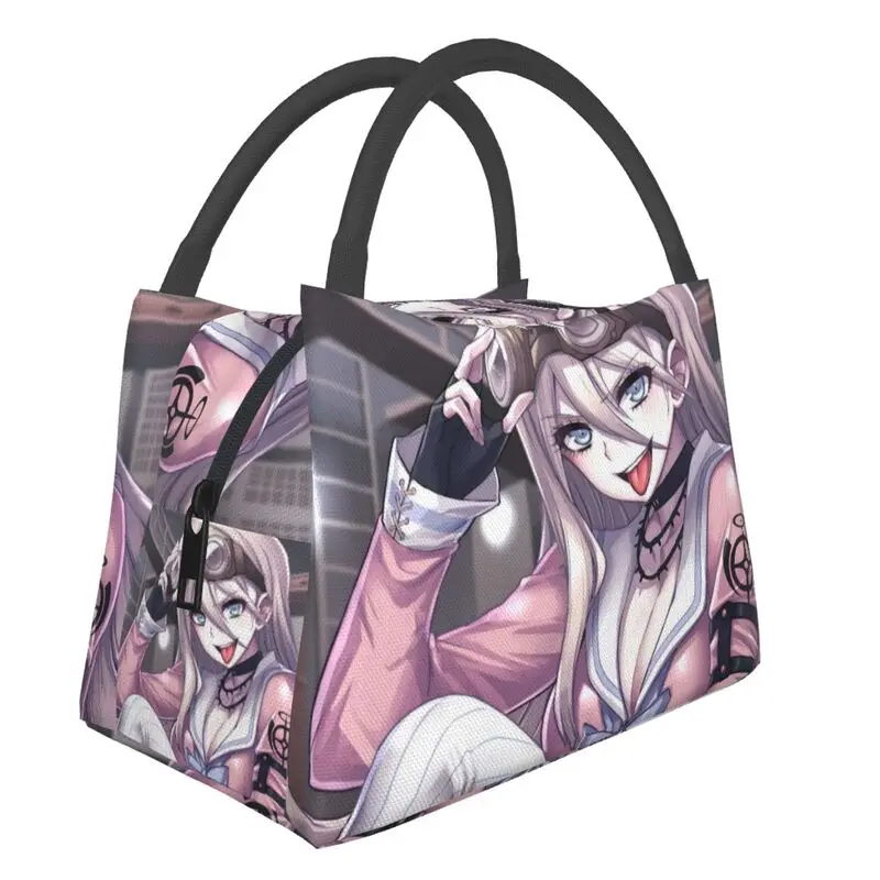 

Danganronpa V3 Miu Iruma Fanart Anime Insulated Lunch Bags for Women Portable Manga Thermal Cooler Bento Box Camping Travel