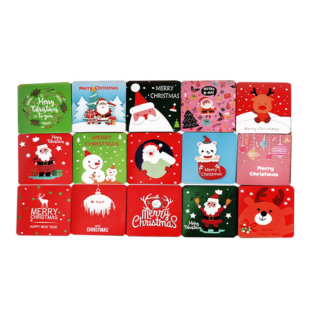 

15PCS Delicate Creative Portable Thank Cards Xmas for Party