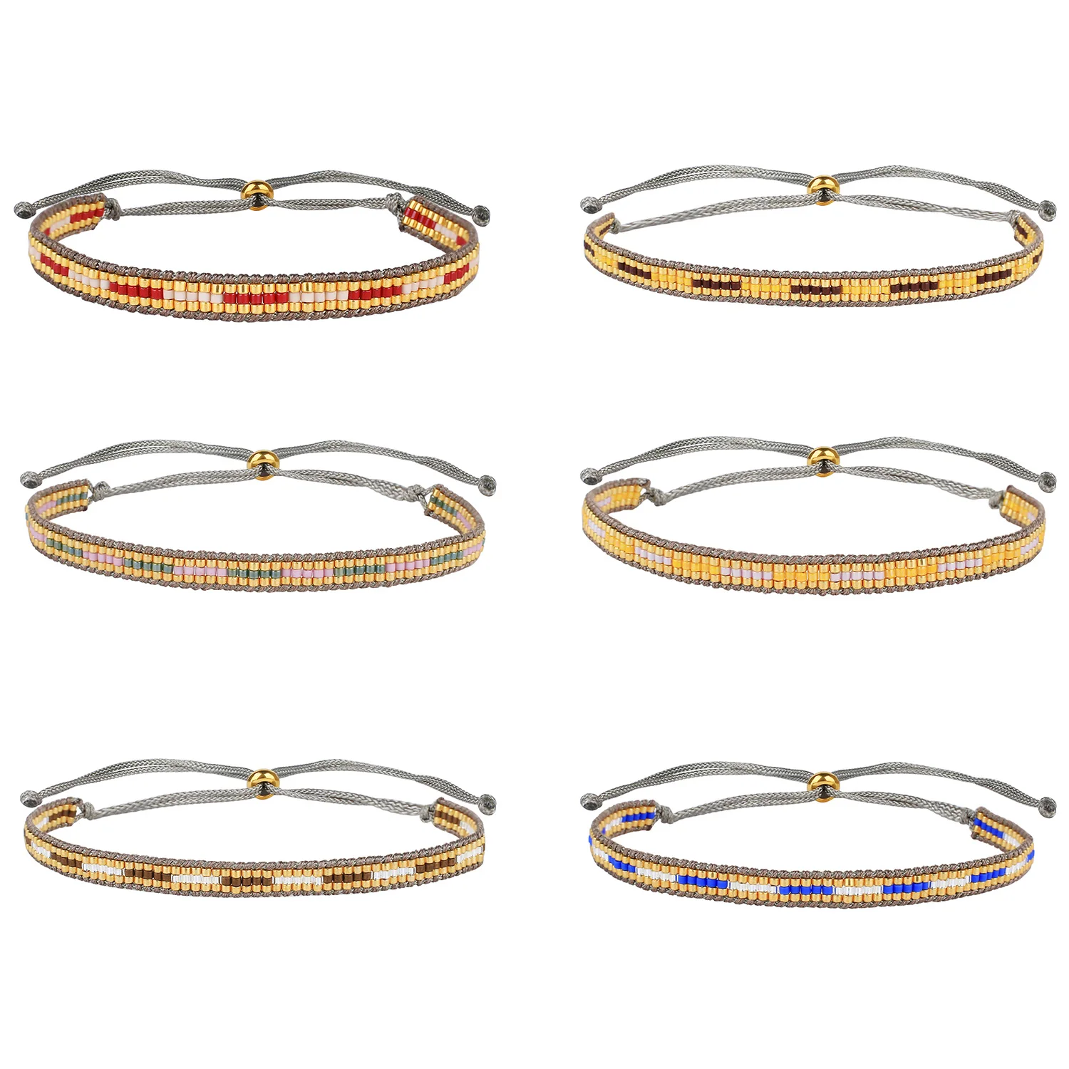 

Новые браслеты с бусинами Миюки C.QUAN CHI, модные браслеты с бусинами в стиле Тилы для женщин, растягивающиеся ювелирные изделия ручной работы, ...