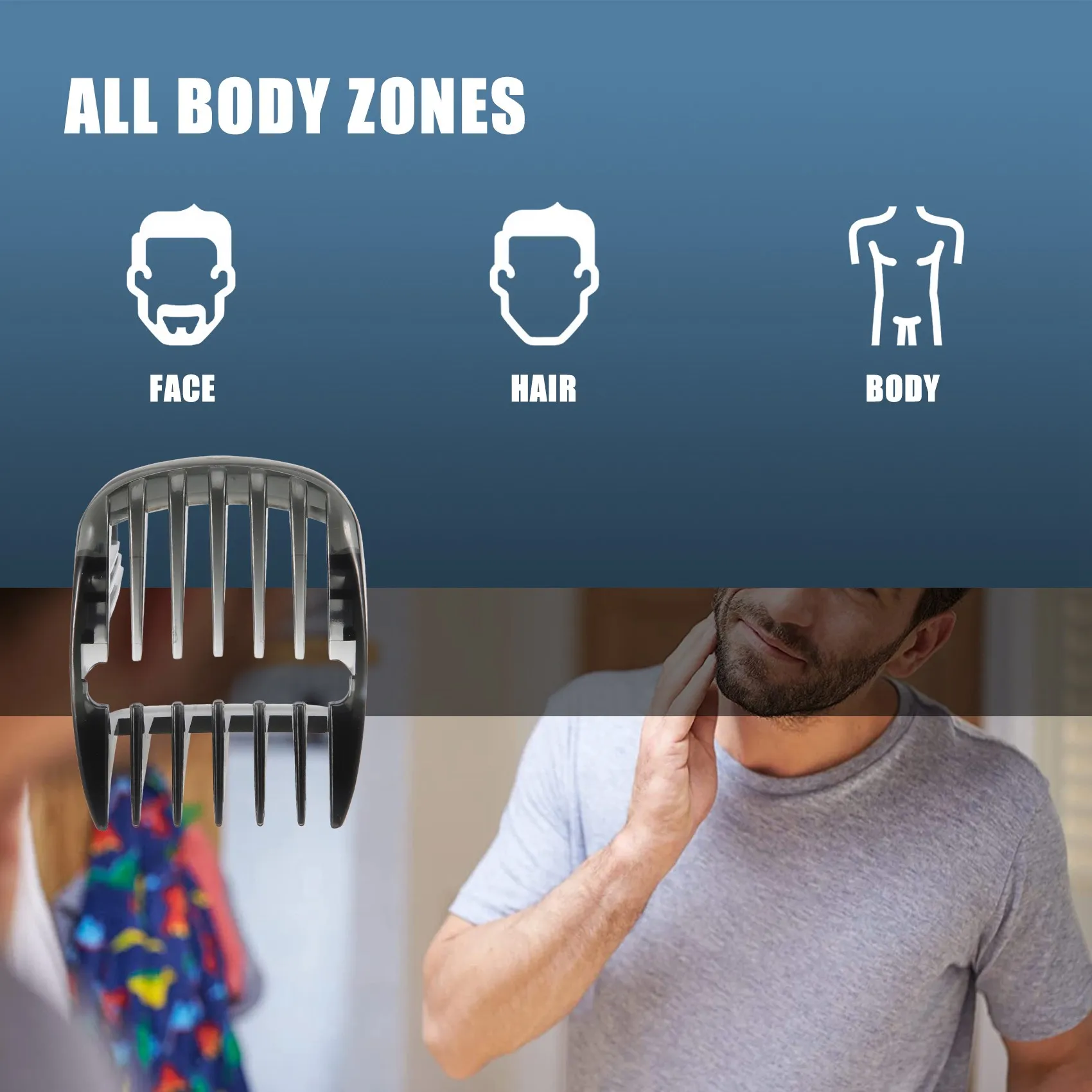 Направляющая расческа для триммера бороды 1-7 мм Philips HC9490 HC9450 HC9452 HC7460