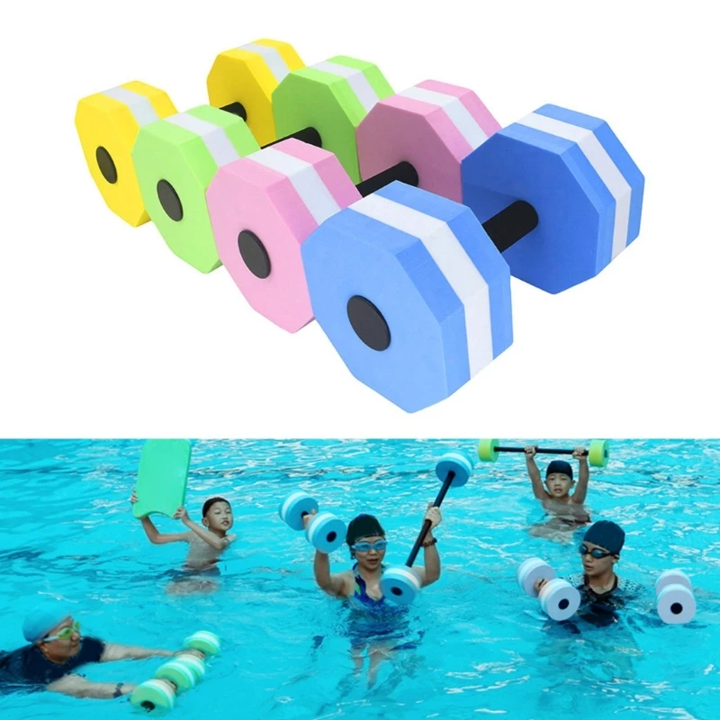 

Aquatic Dumbells,1 Pair Water Aerobic Exercise Foam-Dumbbell Pool Resistance,Water Aqua Fitness-Barbells Hand Bar Gift 24BD