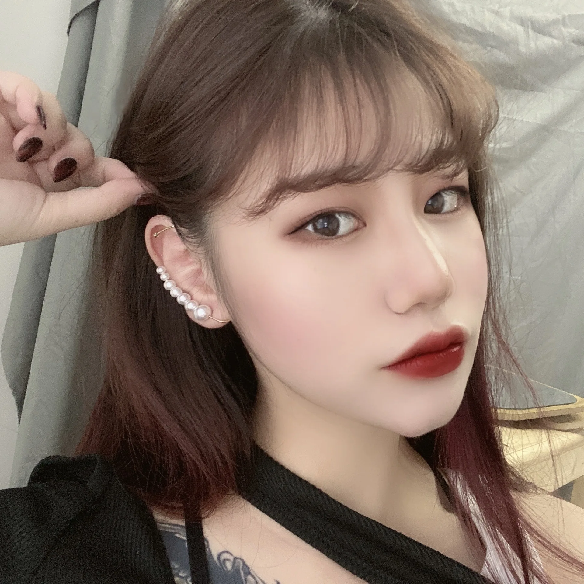 1 шт. серьги с одним жемчугом клипсы для ушей кисточки крючок без пирсинга женские