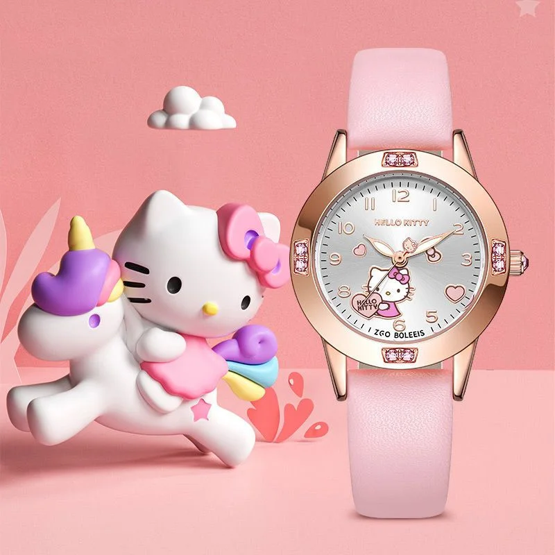 

Часы наручные Hellokitty женские кварцевые, милые, красивые, водонепроницаемые, спортивные, светящиеся, подарок на день рождения