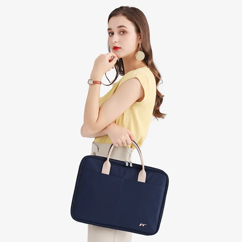 Convenient Women Laptop Briefcase Computer Bags Business Document Organizer Ipad Tote Ladies Handbag for 13 14 15 Inches Laptops