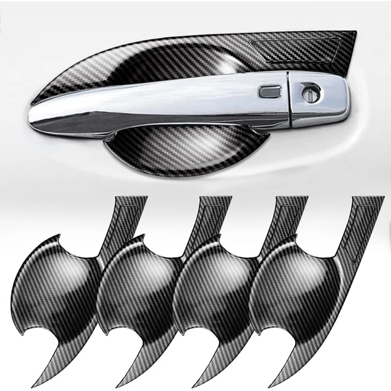 Для Nissan X-Trail T33 2021 2022 X Trail из углеродного волокна дверная ручка автомобиля крышка