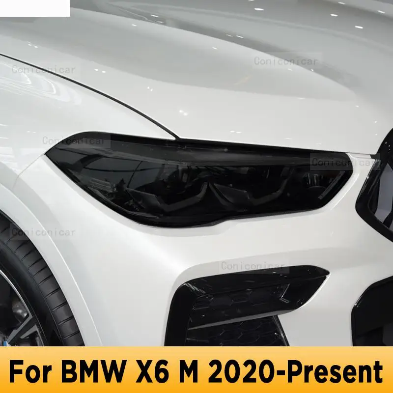 

Для BMW X6 M 2020 2021 Внешняя Автомобильная фара Защита от царапин передняя лампа ТИНТ фотолампа аксессуары для ремонта наклейка