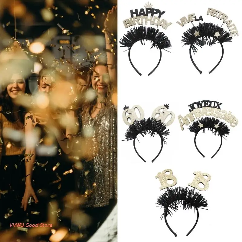 

Повязка на голову с новым годом обруч на Новый год 2023 Новогодняя повязка на голову для вечеринки