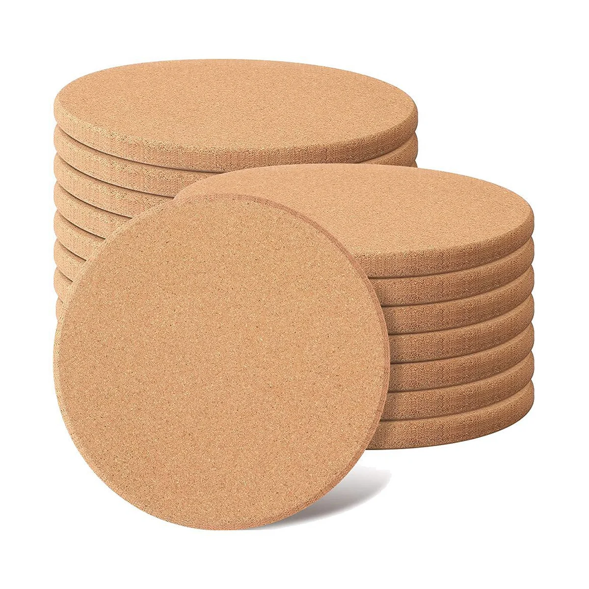

16 Pack Cork Coaster Thick Cork Trivets for Hot Dishes and Hot Pots Heat Resistant Multifunctional Cork Board Hot Pads