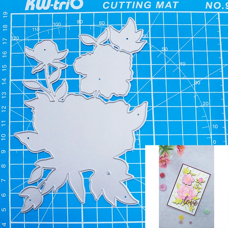 Gemini букет-3d рельефная папка для самостоятельного изготовления поздравительных