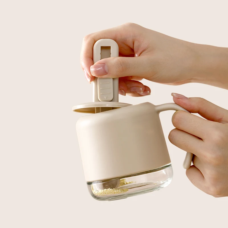 Экологичная Стеклянная Бутылка Для Приправ С Крышкой И Выдвижной Ложкой