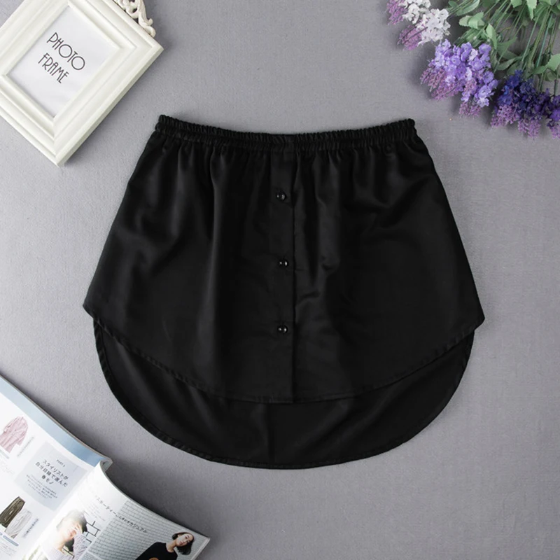 

Hem Shirt S-3XL Underskirt Skirt Extender Mini Tail Layer Detachable Blouse Inner Irregular Layered Hem Women Skirt Fake