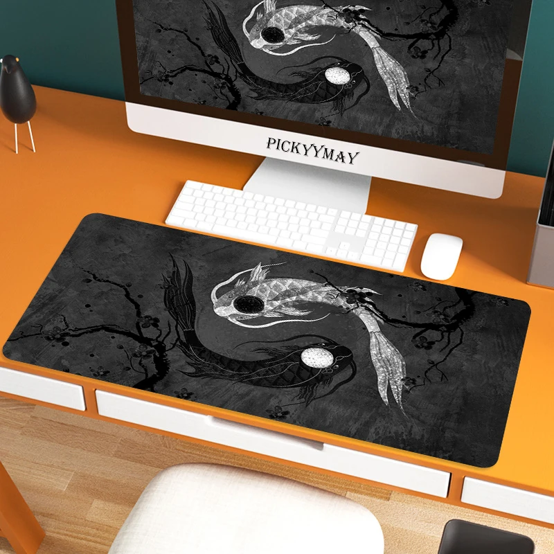 

Mouse Pad Black And White Mouse Pad Art Gamer Soft Anime Natural Rubber Office Decoration Carpet Desk Mat Mouse Mat MousePads