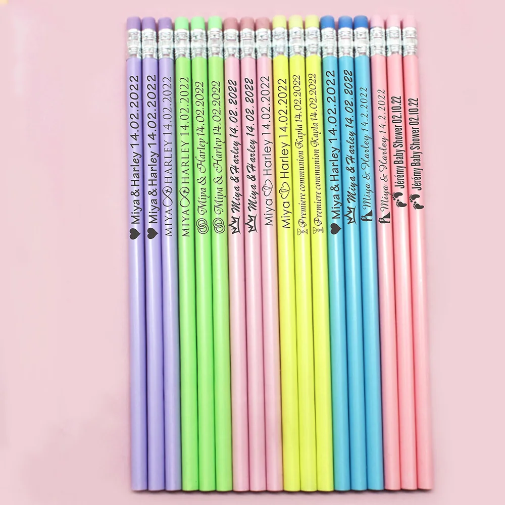 S Customized School Decor Pen With Eraser Wedding Gift Favors Baby Shower Party