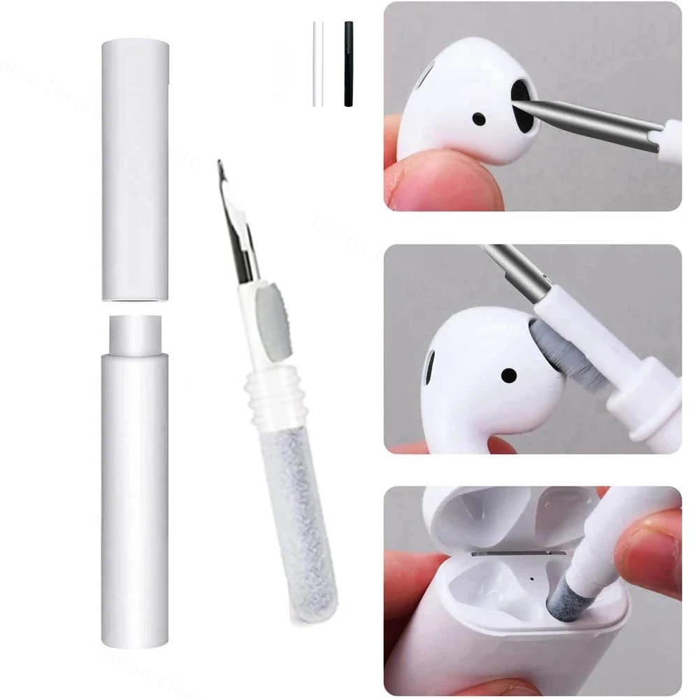 

Инструмент для чистки наушников с Bluetooth для Airpods Pro 4321, прочный Набор для чистки чехла для наушников, ручка с щеткой для чистки Xiaomi Airdots 3Pro