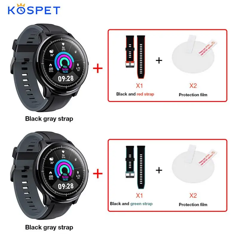 

Smart Watch Strap Wristband Sports Watch Bracelet Multifunctional Weather Forecast Waterproof1.3inch Touch Screen Health Monitor